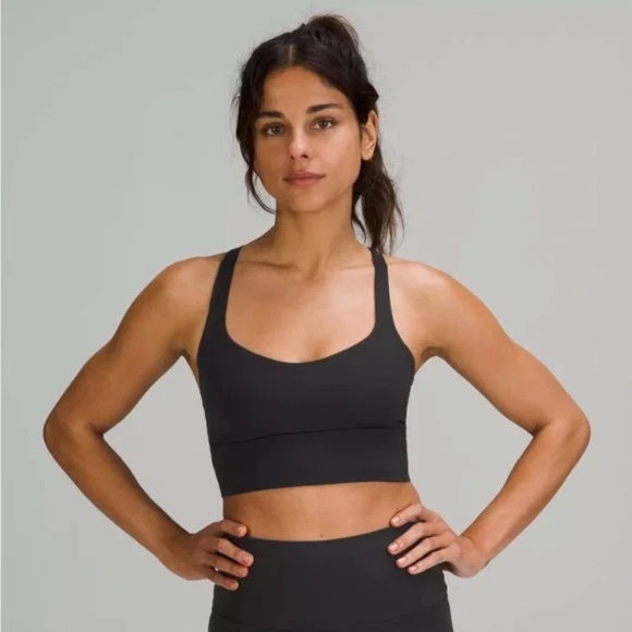 Lululemon Free to Be Long Line Sports Bra Black Size 4 - Picture 1 of 7